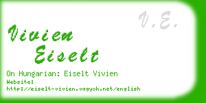 vivien eiselt business card